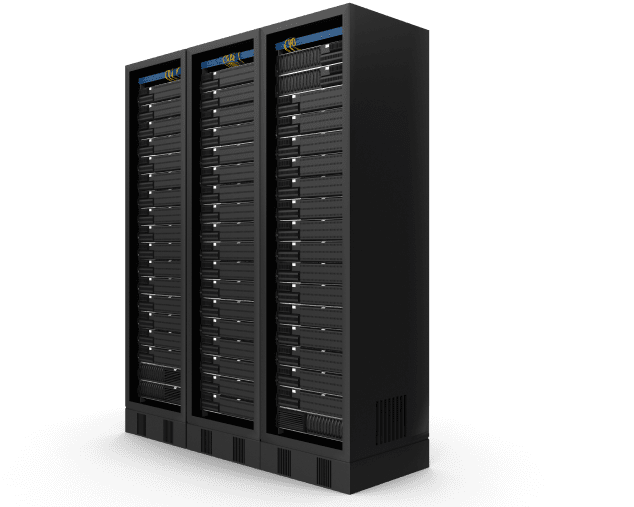 DEAC FAQ server racks with dedicated servers