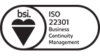 ISO 22301 logo BSI DEAC