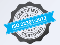 ISO 22301:2012 certified data center DEAC