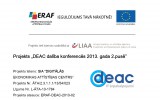 Projekts "DEAC dalība konferencēs 2013. gada 2.pusē"